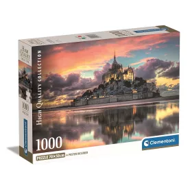   Clementoni Franciaország Mont-Saint Michel 1000 db-os Compact puzzle