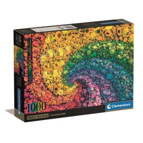 Clementoni Színes virágok Whirl 1000 db-os Compact puzzle