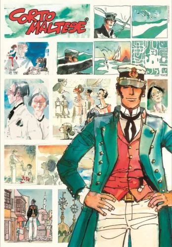Clementoni Corto Maltese Watercolors of Time 1000 db-os Compact puzzle