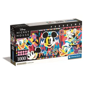   Disney Mickey Pop Art 1000 db-os panorama Compact puzzle Clementoni