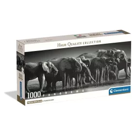   Clementoni Elefánt Herd of Giants 1000 db-os panorama Compact puzzle