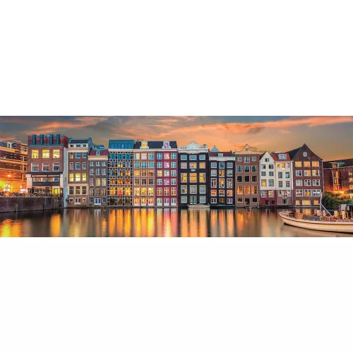 Clementoni Amsterdam Bright 1000 db-os panorama Compact puzzle 