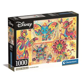   Clementoni Disney Classics Boho Style 1000 db-os Compact puzzle