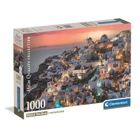   Clementoni Görögország Santorini 1000 db-os Compact puzzle