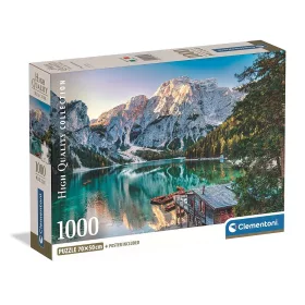   Clementoni Olaszország Lake Braies 1000 db-os Compact puzzle 