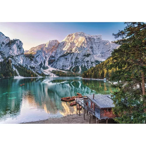 Clementoni Olaszország Lake Braies 1000 db-os Compact puzzle 