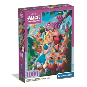   Clementoni Disney Alice Csodaországban Adventures 1000 db-os Compact puzzle