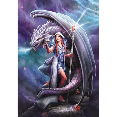 Clementoni Anne Stokes Dragon Mage 1000 db-os Compact puzzle