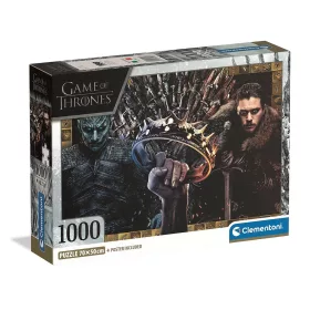   Clementoni Trónok Harca Ice and Fire 1000 db-os Compact puzzle
