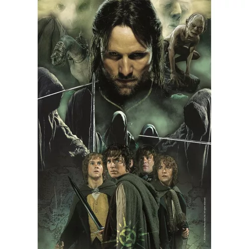 Clementoni A Gyűrűk Ura Aragorn & Hobbits 1000 db-os Compact puzzle 