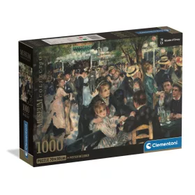  Clementoni Művészet Bál a Moulin de la Galette-ben Renoir 1000 db-os Compact puzzle