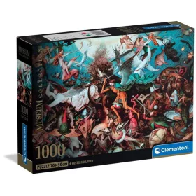   Clementoni Művészet A Lázadó angyalok bukása Bruegel 1000 db-os Compact puzzle