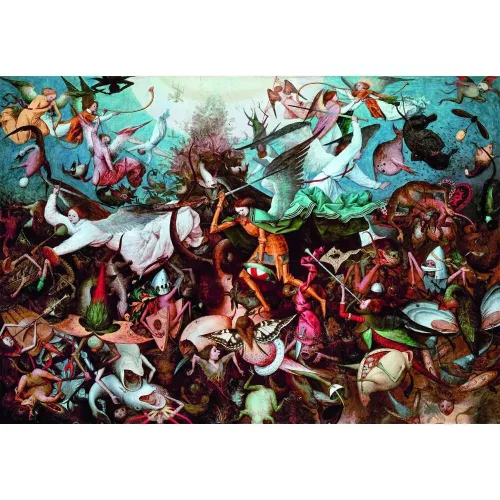 Clementoni Művészet A Lázadó angyalok bukása Bruegel 1000 db-os Compact puzzle
