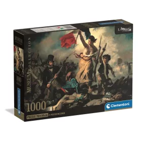   Clementoni Művészet A szabadság vezeti a népet Delacroix 1000 db-os Compact puzzle 