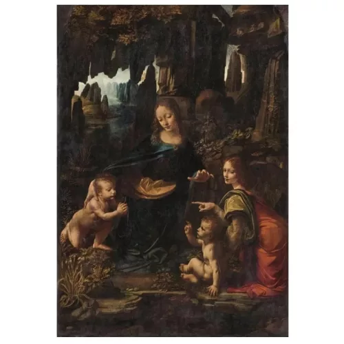 Clementoni Művészet Sziklás Madonna Da Vinci 1000 db-os Compact puzzle 