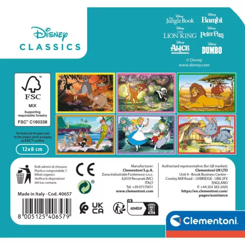 Clementoni Disney Classics Loveable Stories mesekocka 6 db-os