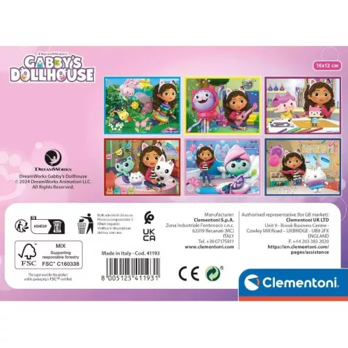 Clementoni Gabi babaháza Activities mesekocka 12 db-os