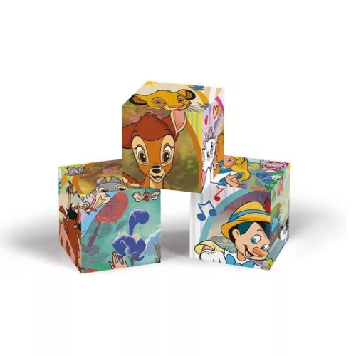 Clementoni Disney Classics Striped Frame mesekocka 12 db-os