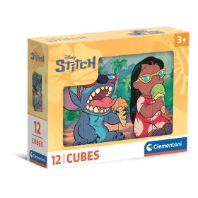   Clementoni Disney Lilo és Stitch, A csillagkutya Funny Day mesekocka 12 db-os