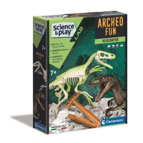   Clementoni Világító velociraptor Archeo Fun régészeti készlet