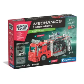  Clementoni Tűzoltóautó Mechanics 2 az 1-ben építőjáték