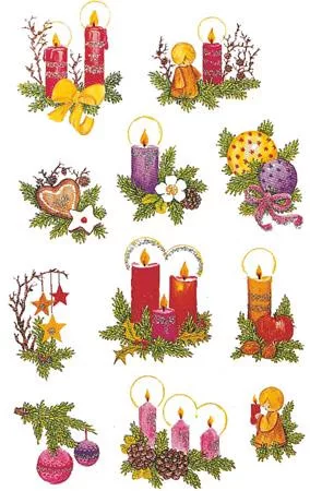 Matrica, papír, 2 ív, 76x120 mm, AVERY ZWECKFORM, "Z-Design No.4050", díszes fenyőágak