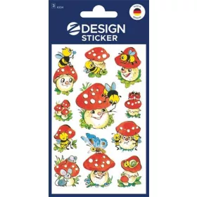   Matrica, papír, 3 ív, 76x120 mm, AVERY ZWECKFORM, "Z-Design No.4304", gombák