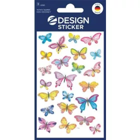   Matrica, papír, 3 ív, 76x120 mm, AVERY ZWECKFORM, "Z-Design No.4390", pillangók