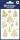 Matrica, papír, 1 ív, 76x120 mm, AVERY ZWECKFORM, "Z-Design No.52273", arany fenyőfák