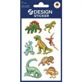   Matrica, papír, 3 ív, 76x120 mm, AVERY ZWECKFORM, "Z-Design No.53145", dinoszauruszok