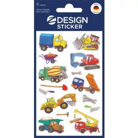   Matrica, papír, 2 ív, 76x120 mm, AVERY ZWECKFORM, "Z-Design No.53209", munkagépek