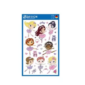   Matrica, papír, 1 ív, 76x120 mm, AVERY ZWECKFORM, "Z-Design No.53221", balerina