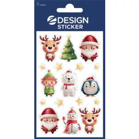   Matrica, 1 ív, 76x120 mm, AVERY ZWECKFORM, "Z-Design No.54478", karácsonyi figurák