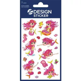   Matrica, fólia,  1 ív, 76x120 mm, AVERY ZWECKFORM, "Z-Design No.56061",  hableány