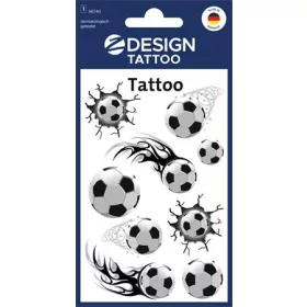   Matrica, tetoválás, 1 ív, 76x120 mm, AVERY ZWECKFORM, "Z-Design No.56740", focilabda