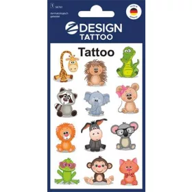   Matrica, tetoválás, 1 ív, 76x120 mm, AVERY ZWECKFORM, "Z-Design No.56761", állatok