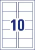 Névjegykártya, 85x54 mm, 185 g, mikroperforált, AVERY ZWECKFORM, 250 db/csomag