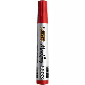   Alkoholos marker, 4,95 mm, kúpos, BIC "ECO 2000" piros