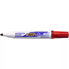   Flipchart- és táblamarker, 1,4 mm, kúpos, BIC" Velleda ecolutions", piros