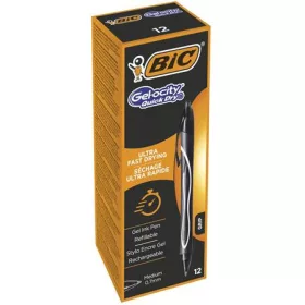   Zseléstoll, 0,3 mm, nyomógombos, BIC "Gel-ocity Quick Dry", fekete