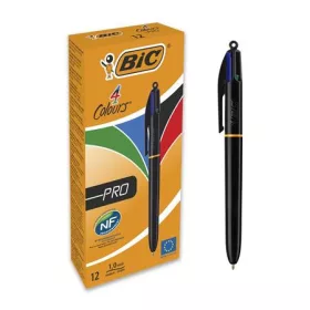   Golyóstoll, 0,32 mm, nyomógombos, négyszínű, BIC "4 Colours Pro"