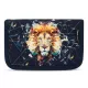 Tolltartó, klapnis, cipzáras, BELMIL "Lion", fekete, oroszlán