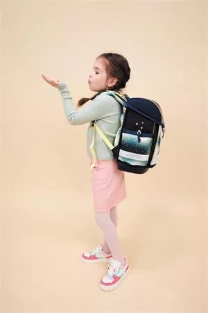 Iskolatáska, fémcsat, BELMIL "Classy Sparkling Unicorn", unikornis