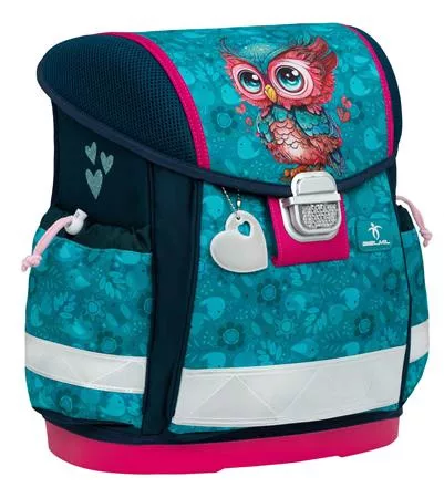 Iskolatáska, fémcsat, BELMIL "Classy Cute Owl", bagoly