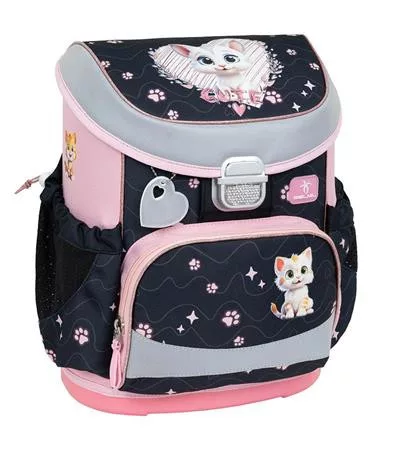 Iskolatáska, fémcsat, BELMIL "Mini-Fit Cute Kitten", cica