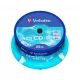 CD-R lemez, Crystal bevonat, AZO, 700MB, 52x, 25 db, hengeren VERBATIM "DataLife Plus"
