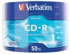 CD-R lemez, 700MB, 52x, 50 db, zsugor csomagolás, VERBATIM "DataLife"