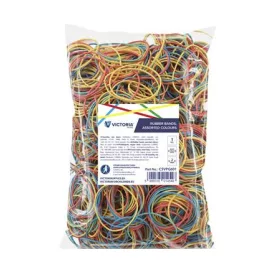   Postázógumi, 60X2 mm, VICTORIA FACILITY, 1 kg, vegyes színű