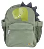 Hátizsák, ovis, 3 rekeszes, "Gimboo", dinoszaurusz, zöld
