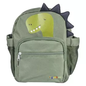   Hátizsák, ovis, 3 rekeszes, "Gimboo", dinoszaurusz, zöld